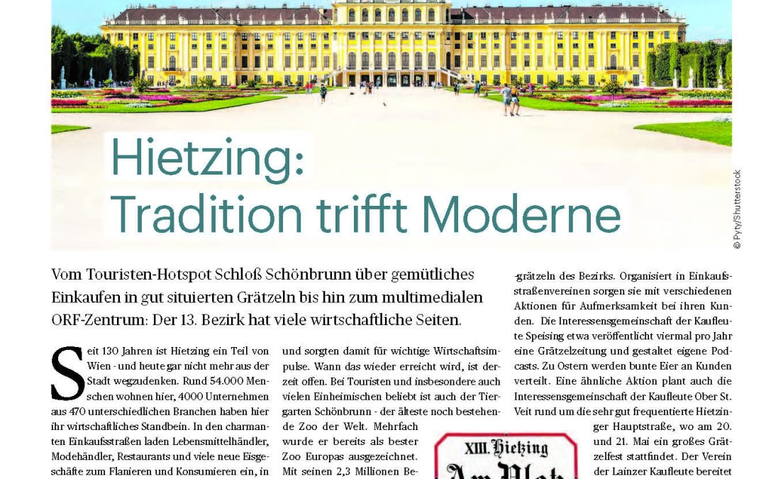 Hietzing und IG Kaufleute Speising in der Presse
