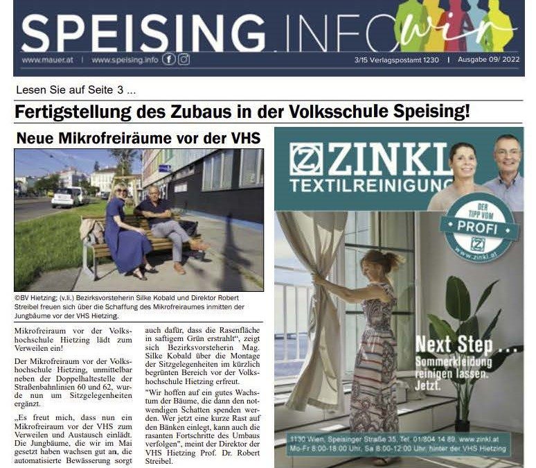 Zeitung speising.info September 2022